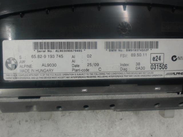 Ecran GPS BMW SERIE 5 E61 TOURING PHASE 2 BREAK Diesel - 1
