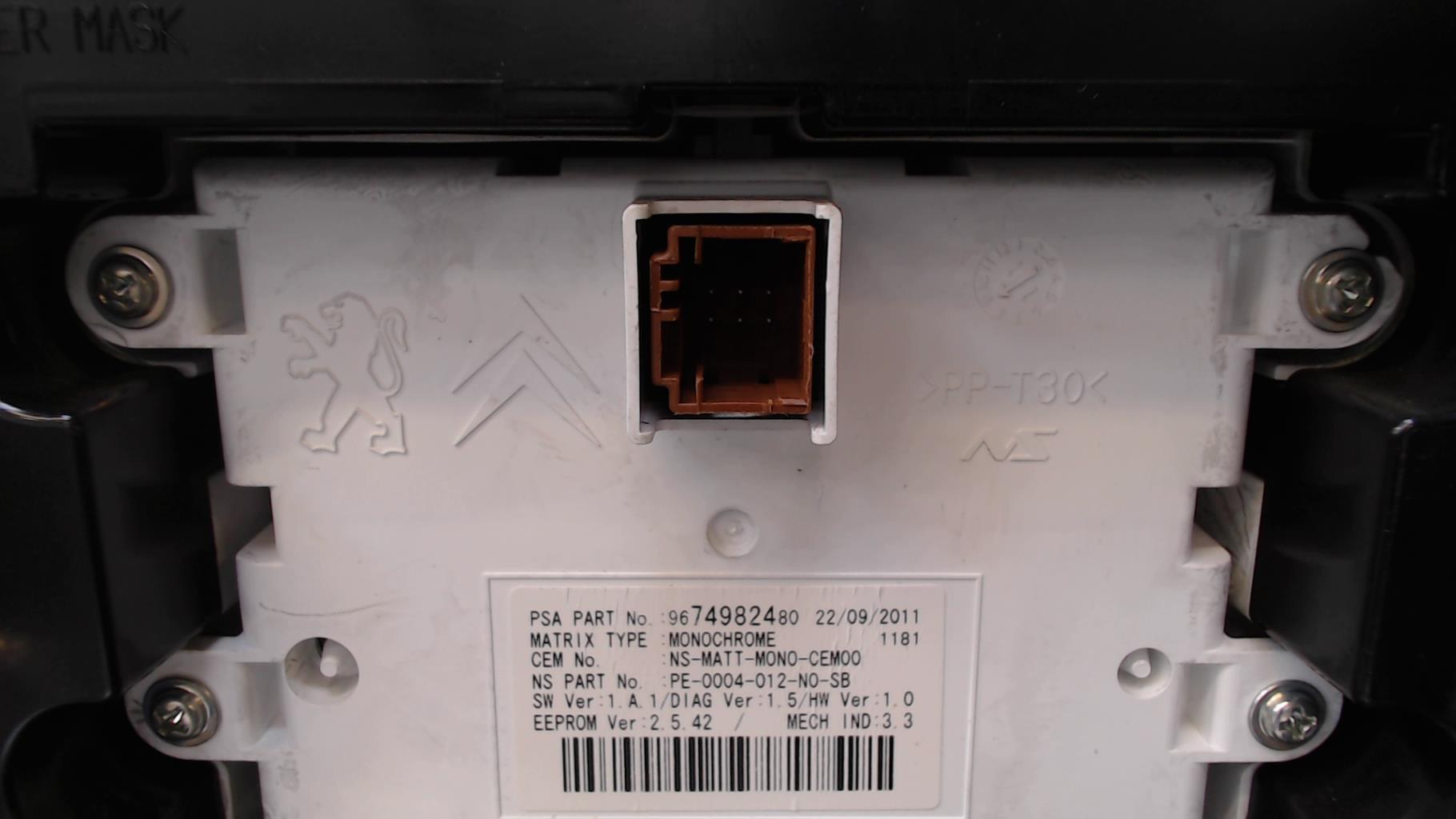Compteur PEUGEOT 3008 1 PHASE 1 Diesel - 1