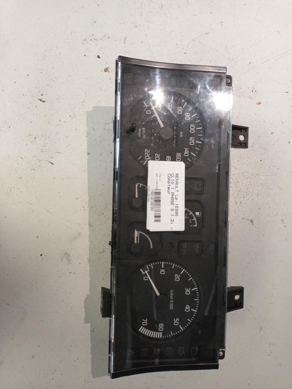 Compteur RENAULT CLIO 1 PHASE 3 Essence - 1