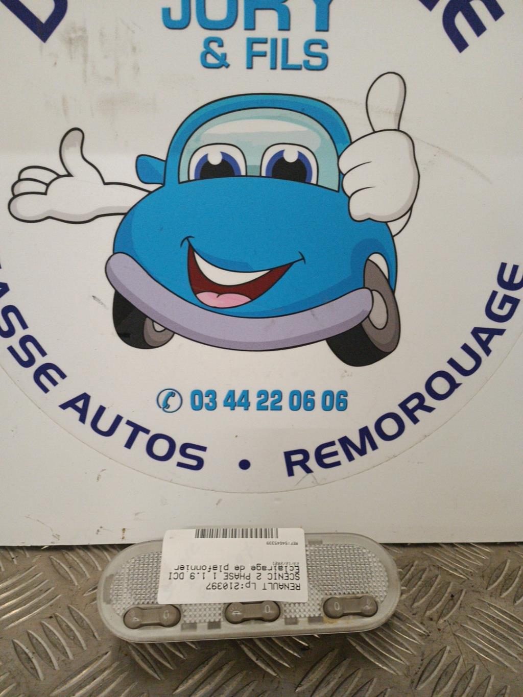 Eclairage de plafonnier RENAULT SCENIC 2 PHASE 1 Diesel - 1