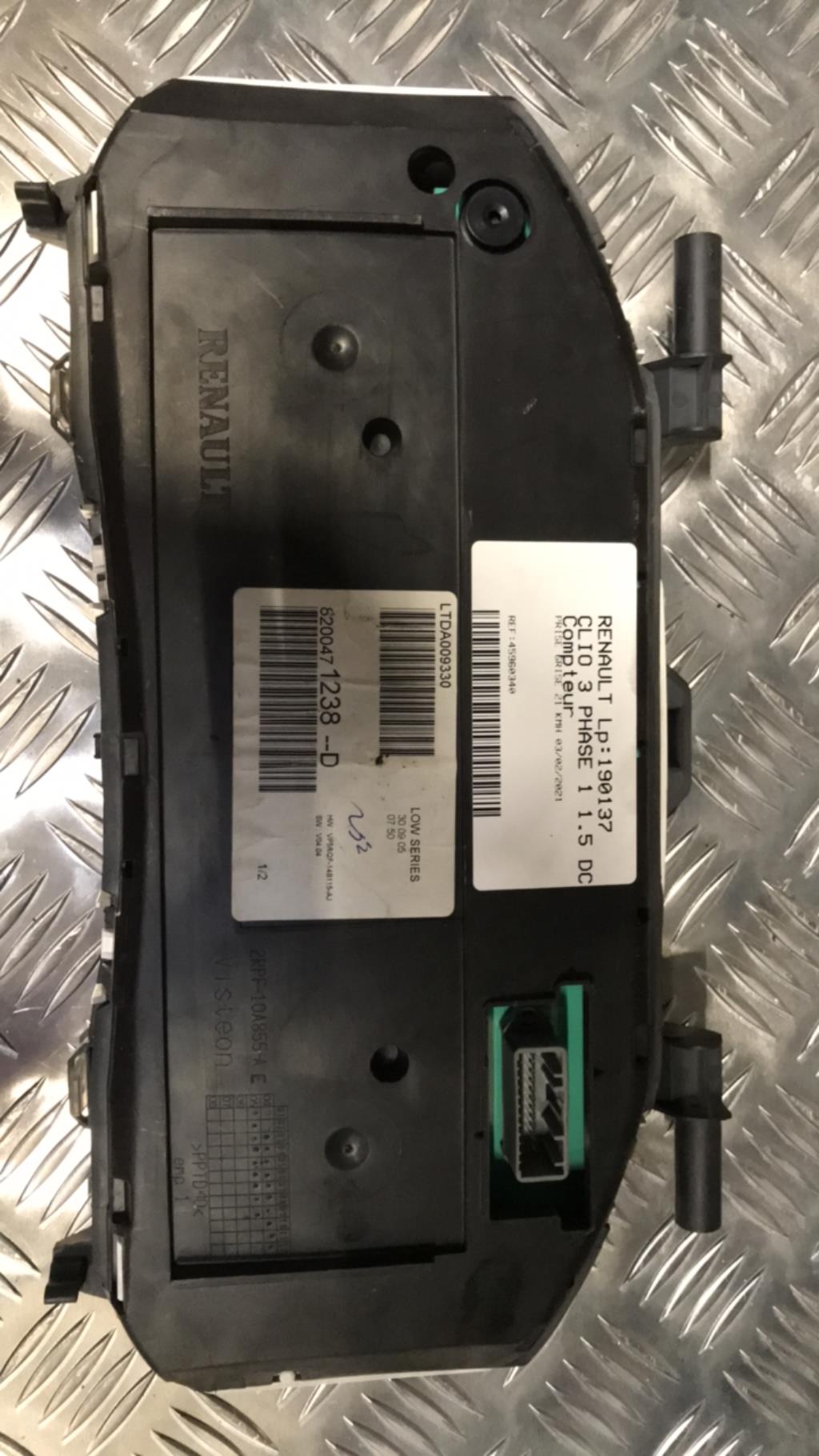 Compteur RENAULT CLIO 3 PHASE 1 Diesel - 1