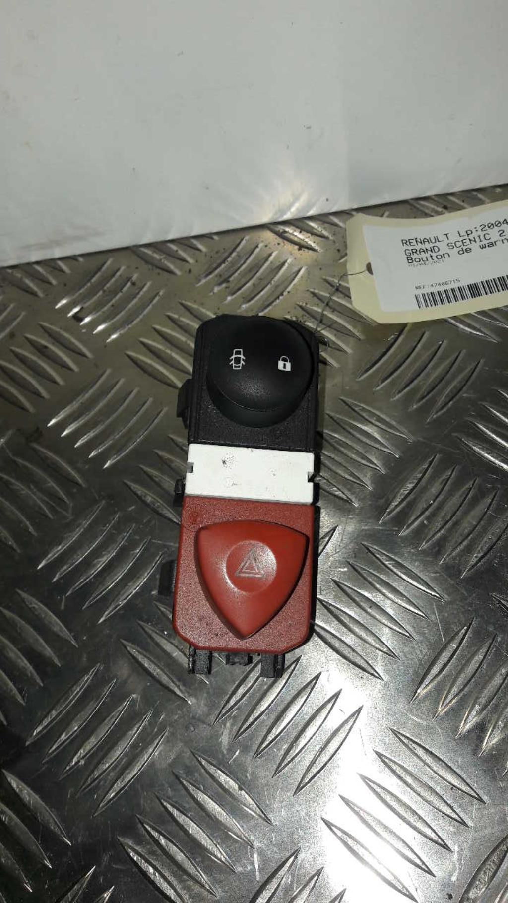 Bouton de warning RENAULT GRAND SCENIC 2 PHASE 2 Diesel - 1