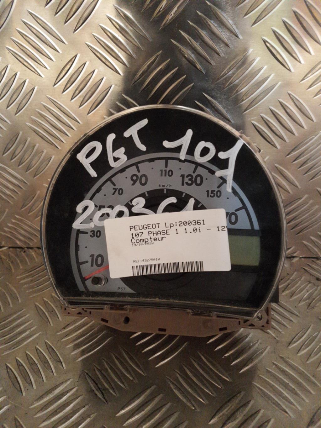 Compteur PEUGEOT 107 PHASE 1 Essence - 1