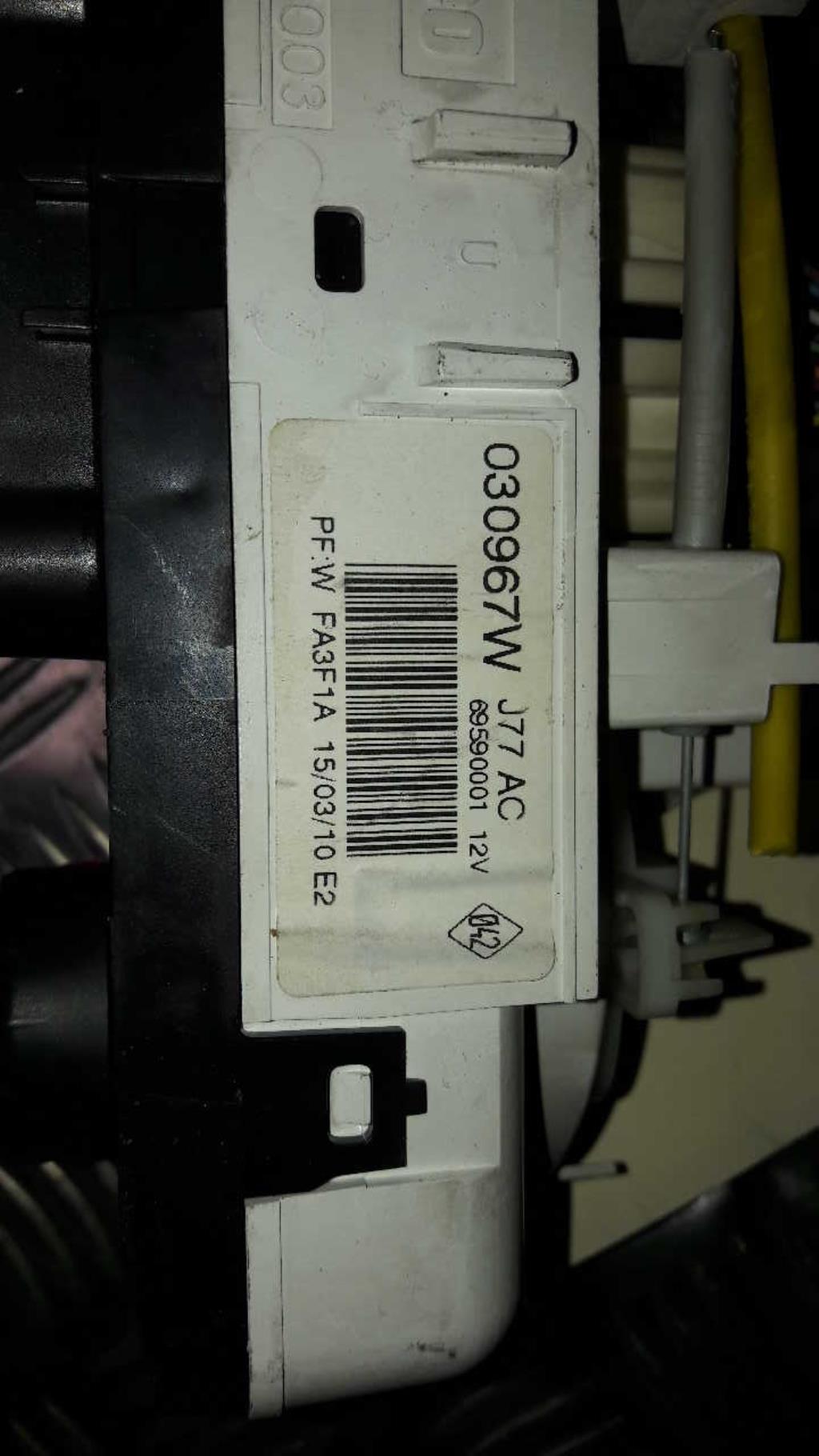 Commande chauffage RENAULT CLIO 3 PHASE 2 BREAK Diesel - 1