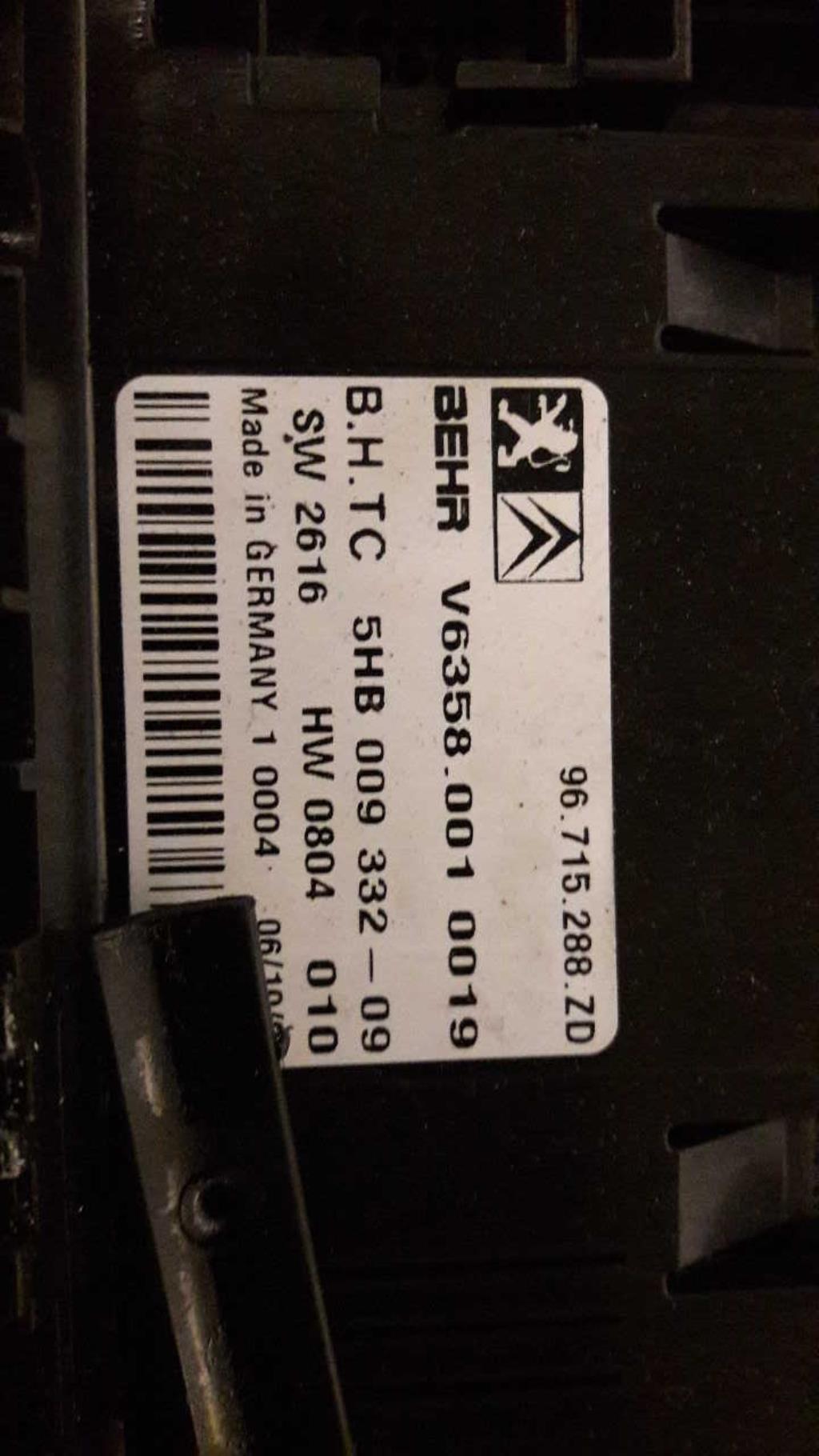 Commande chauffage CITROEN C5 2 BREAK Diesel - 1