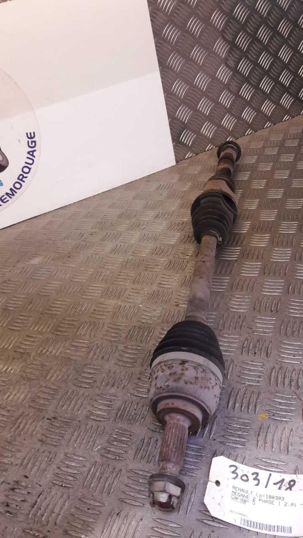 Cardan droit (transmission) RENAULT MEGANE 2 PHASE 1 Essence - 1
