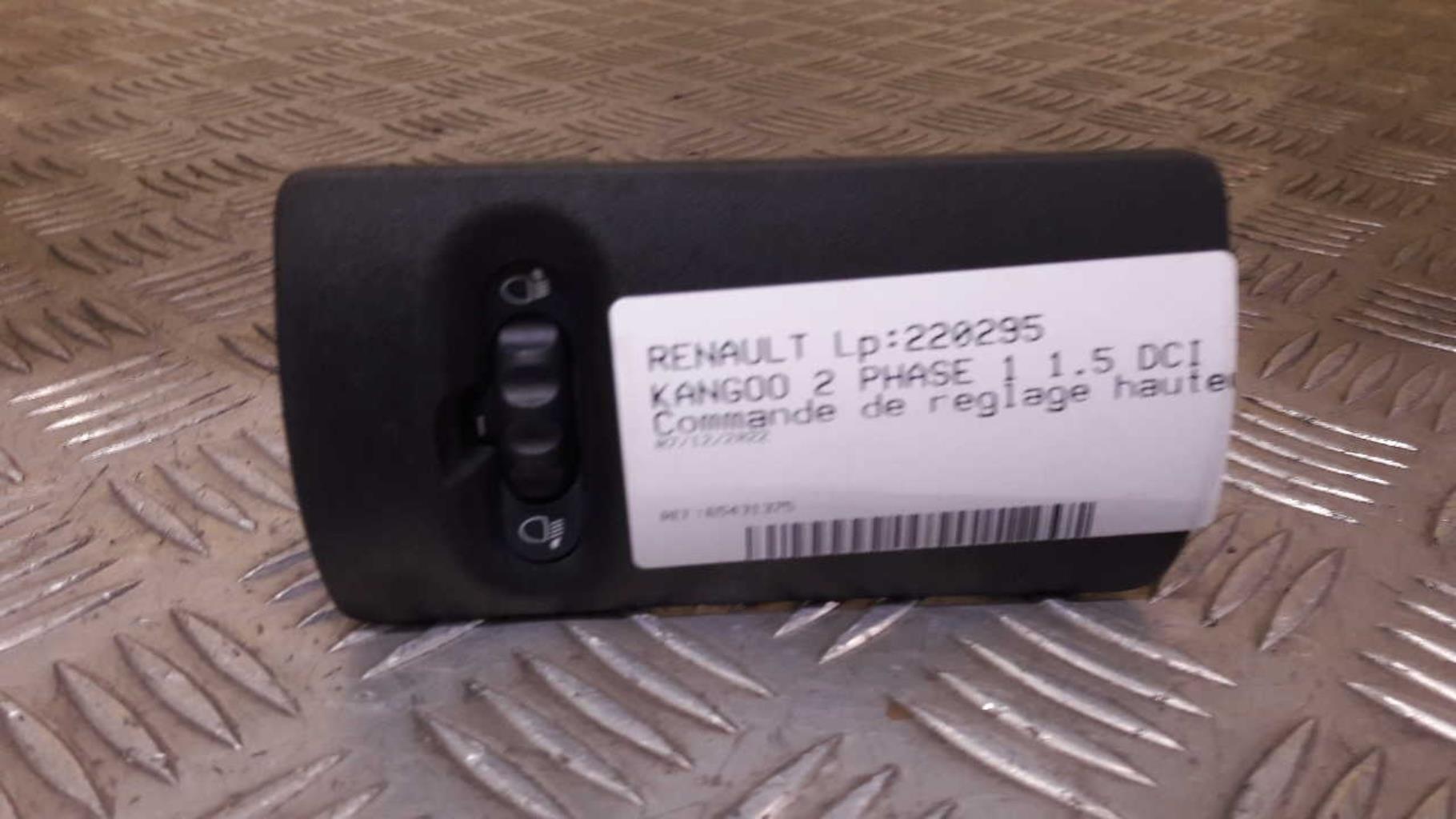 Commande de reglage hauteur de phare RENAULT KANGOO 2 PHASE 1 Diesel - 1
