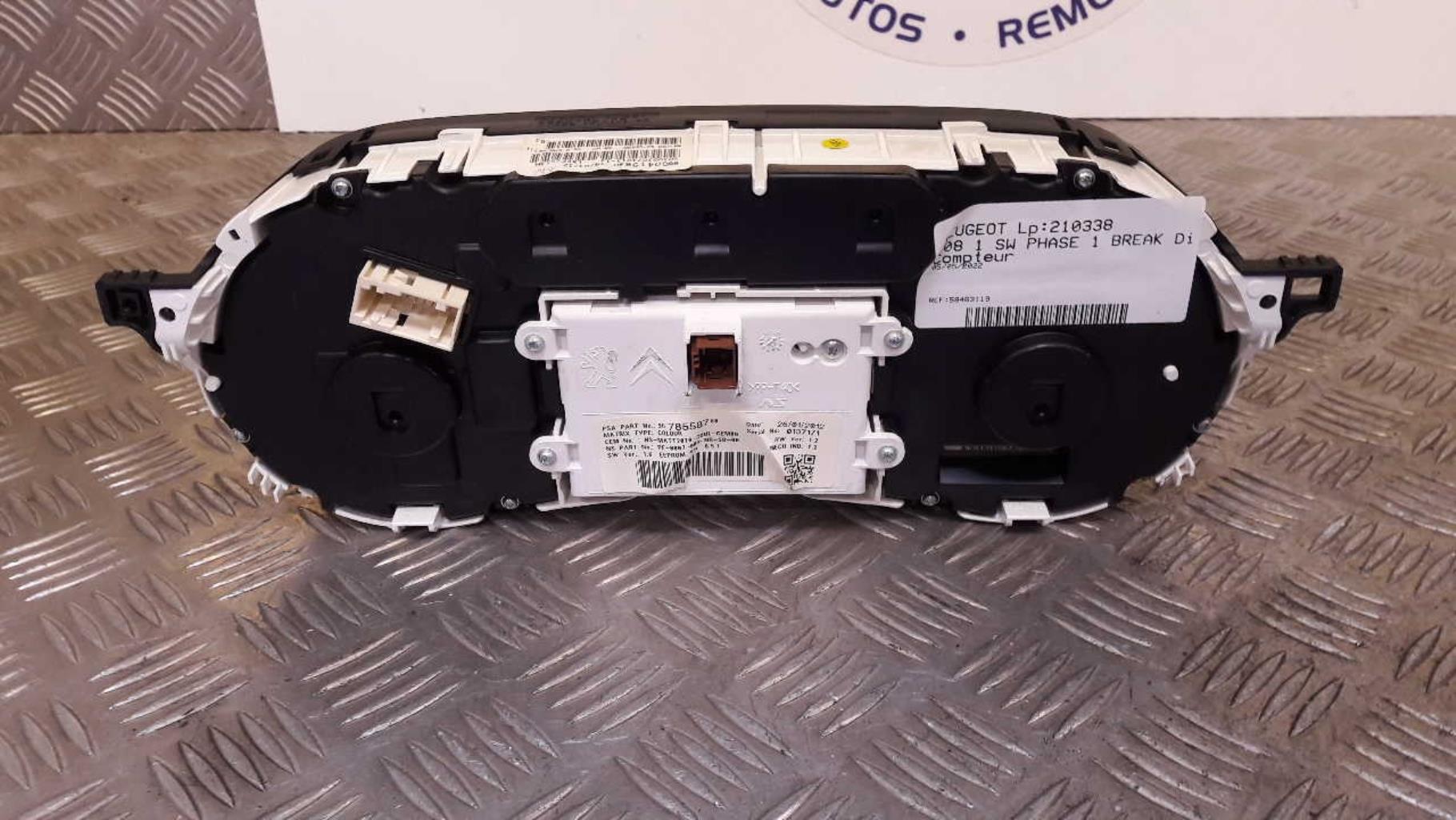 Compteur PEUGEOT 508 1 SW PHASE 1 BREAK Diesel - 1