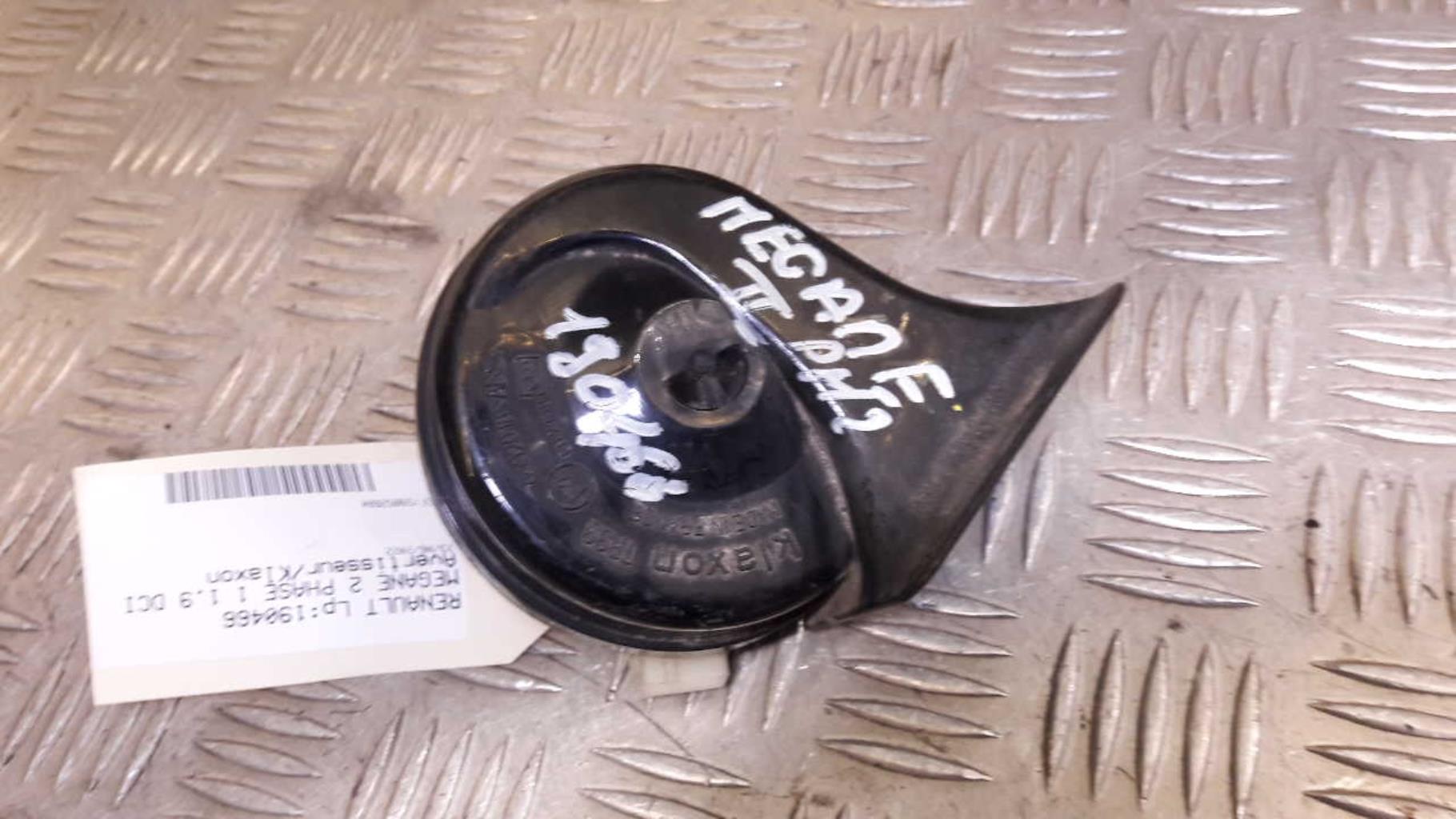 Avertisseur/Klaxon RENAULT MEGANE 2 PHASE 1 Diesel - 1