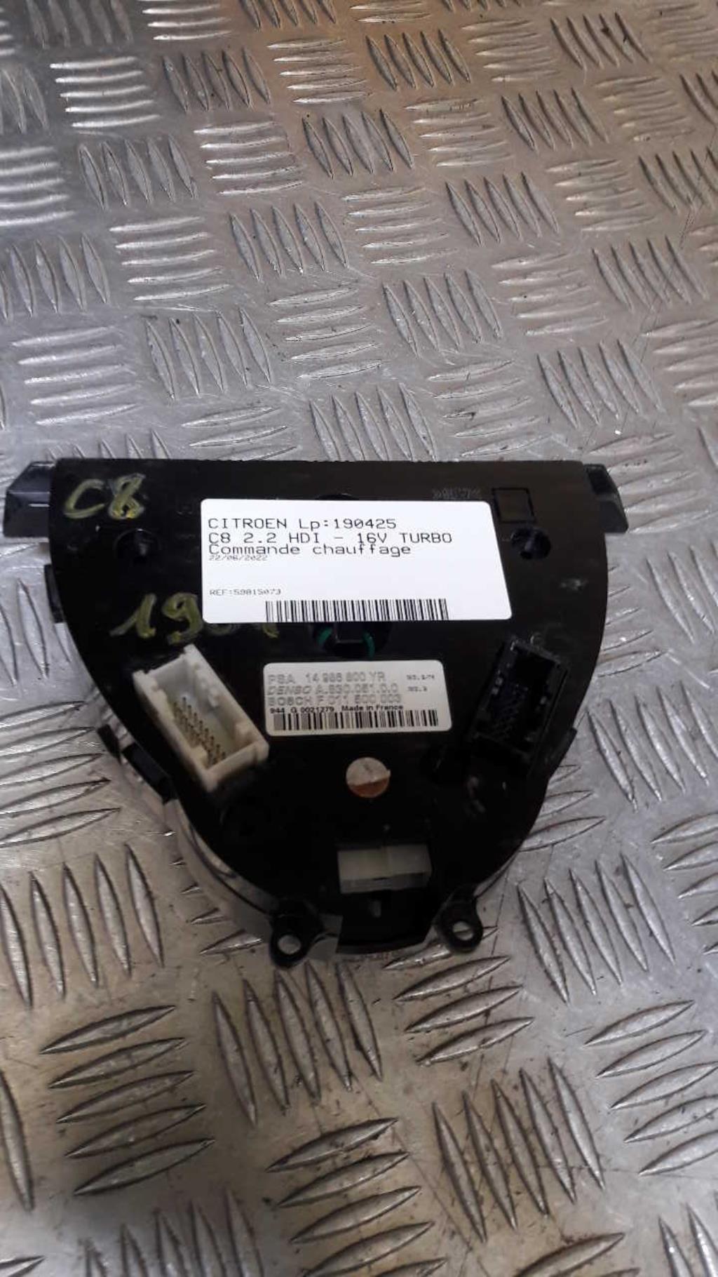 Commande chauffage CITROEN C8 Diesel - 1