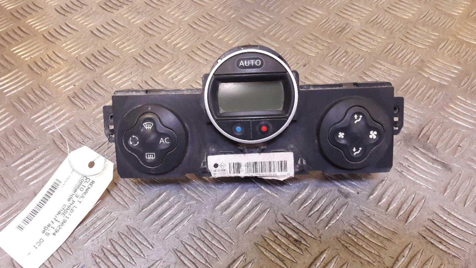 Commande chauffage RENAULT CLIO 3 PHASE 1 Diesel - 1