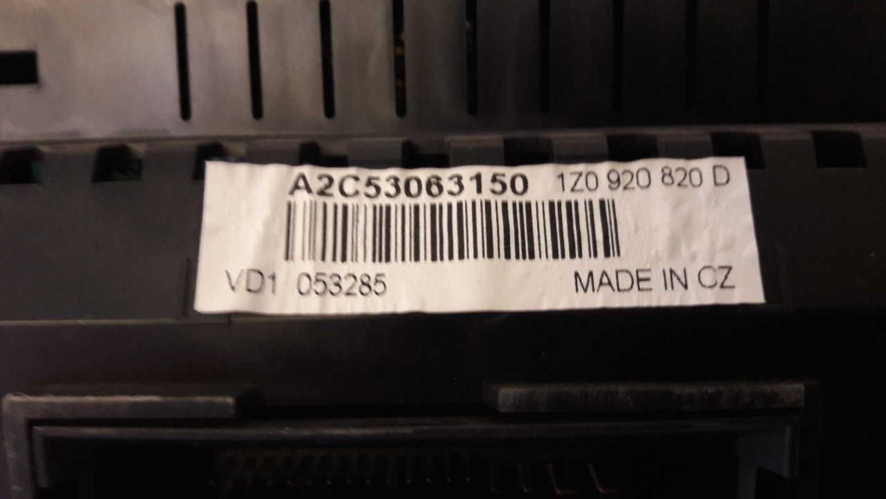 Compteur SKODA OCTAVIA 2 PHASE 1 Diesel - 1