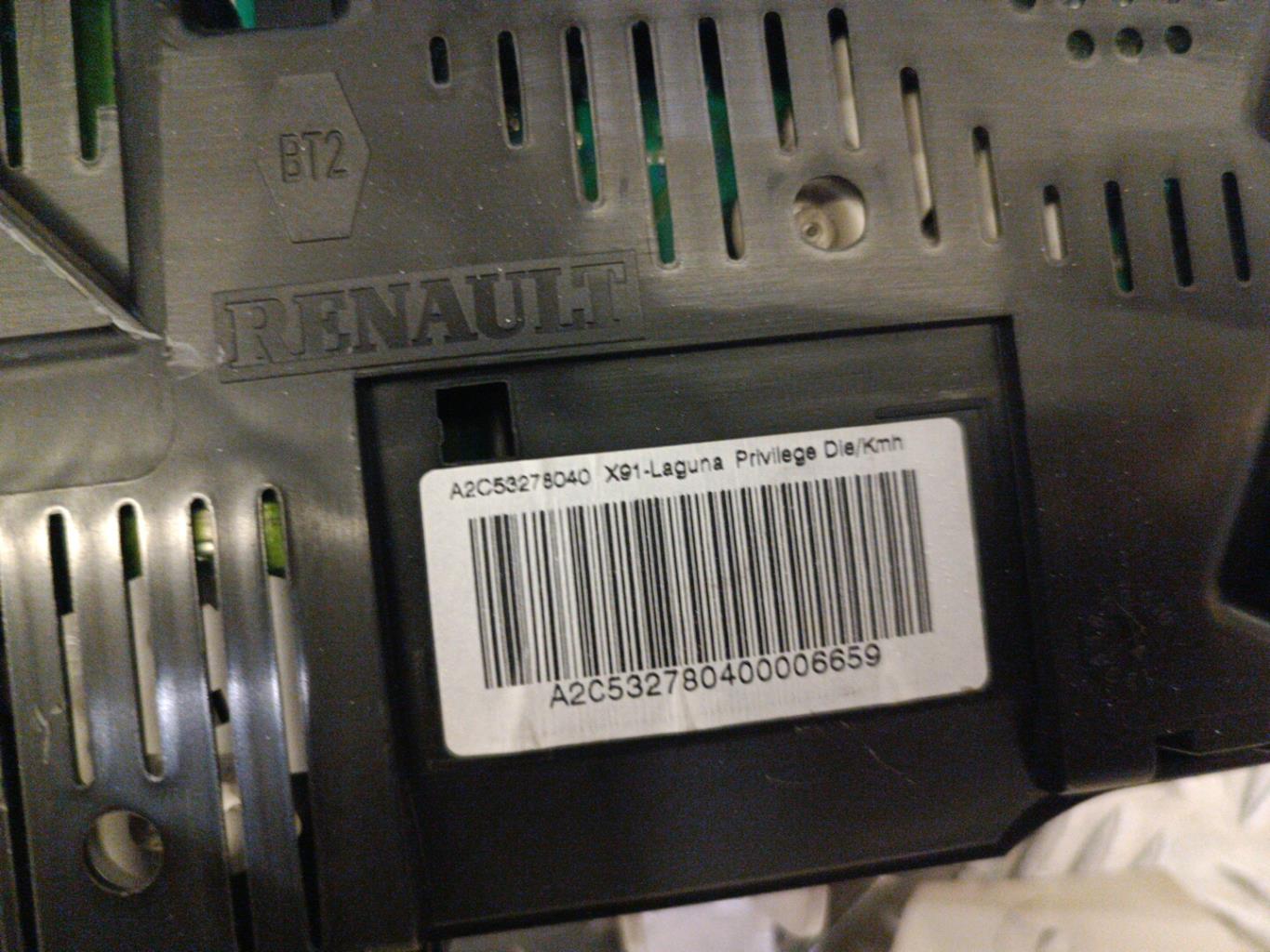 Compteur RENAULT LAGUNA 3 PHASE 1 Diesel - 1