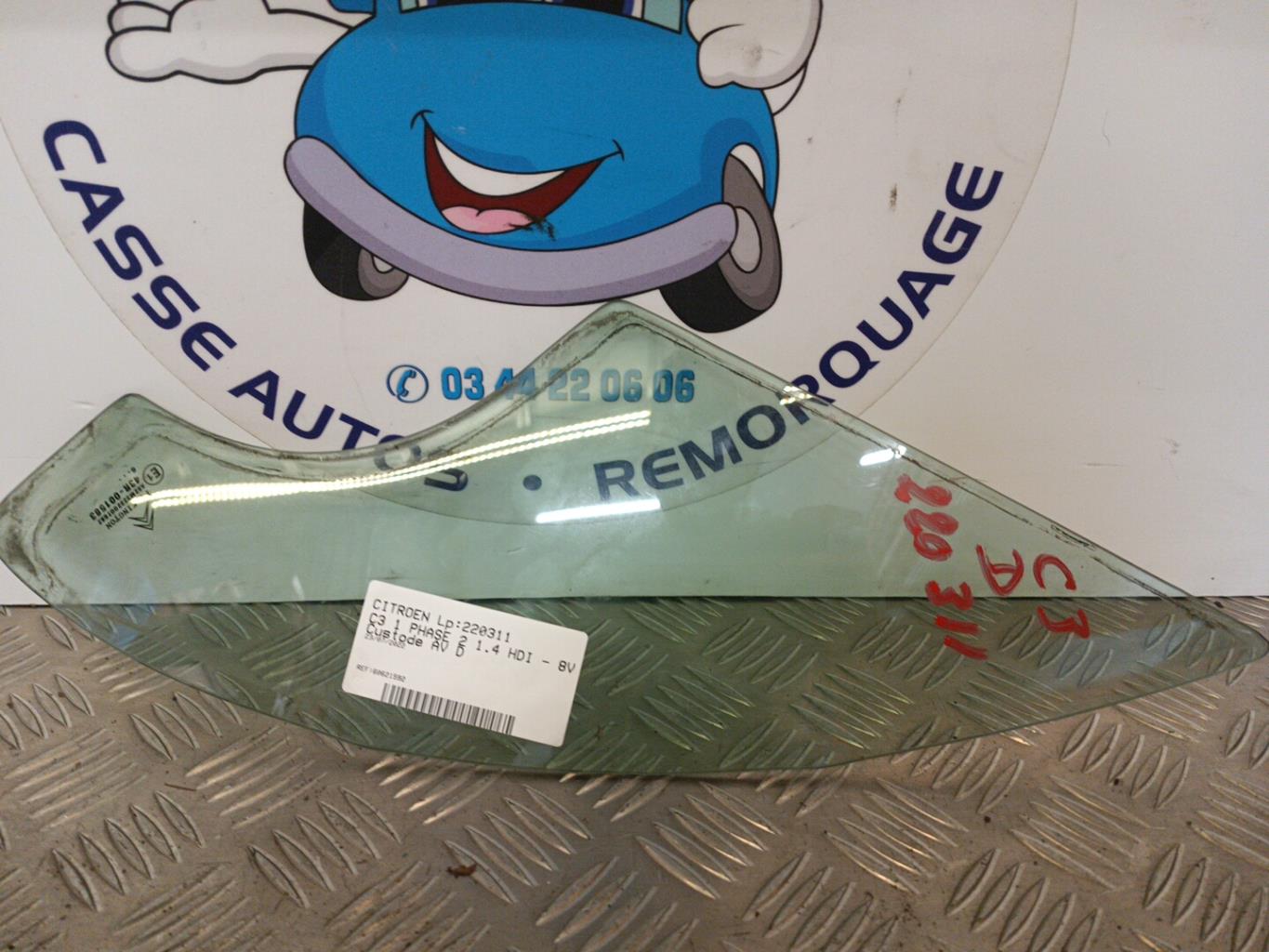 Custode avant droit (porte) CITROEN C3 1 PHASE 2 Diesel - 1
