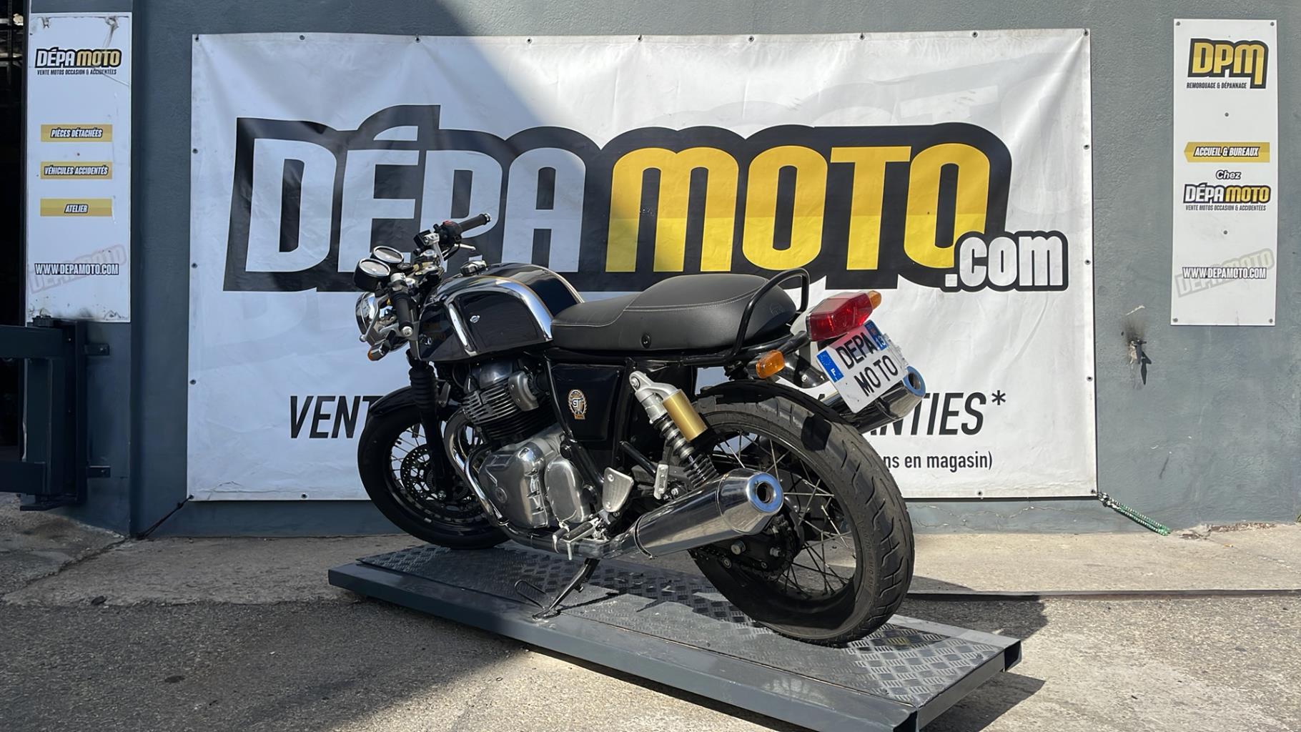 moto accidentée ROYAL ENFIELD650 CONTINENTAL GT