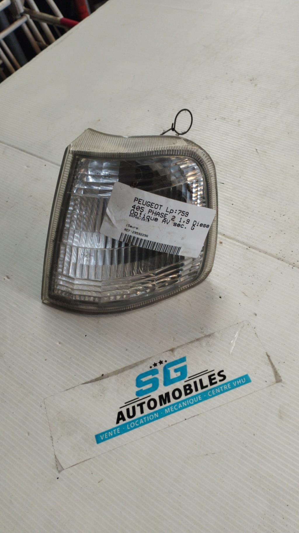 Gruppo ottico anteriore secondario sinistro (luci)(freccia) PEUGEOT 405 PHASE 2 Diésel - 1