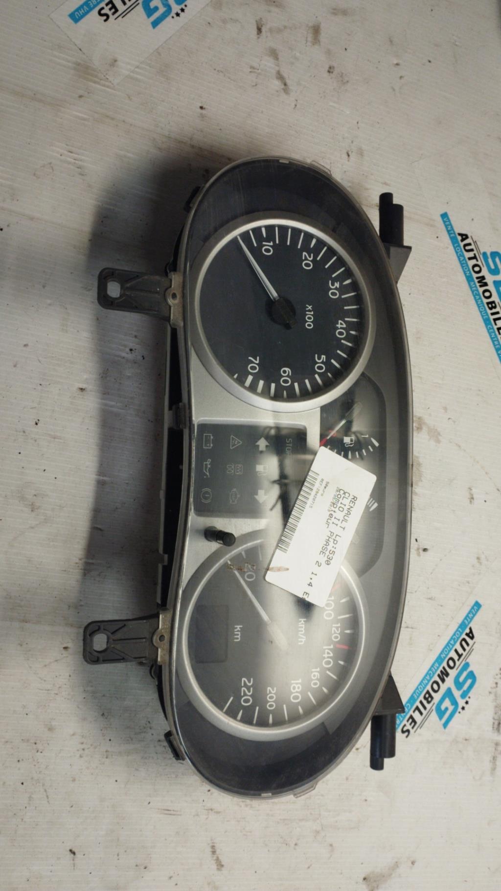 Compteur RENAULT CLIO 2 PHASE 2 Essence - 1