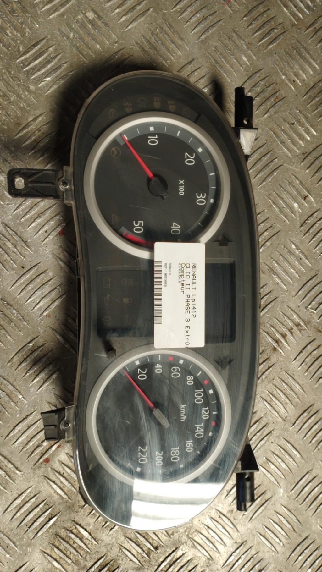 Compteur RENAULT CLIO 2 PHASE 2 Diesel - 1