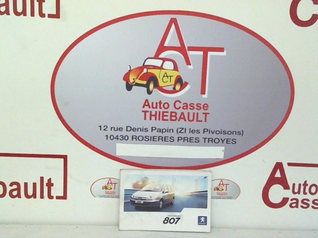 Notice d'utilisation PEUGEOT 807  - 1