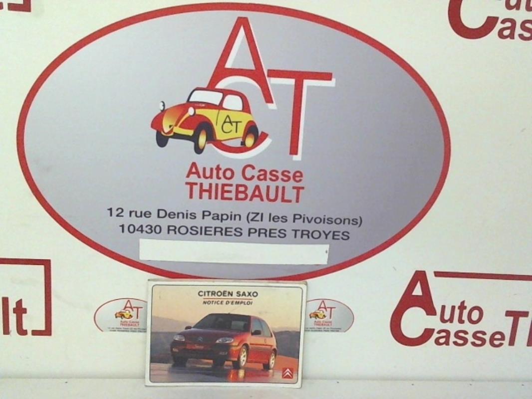 Notice d'utilisation CITROEN SAXO PHASE 2  - 1