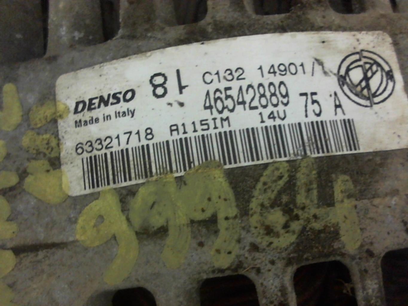 Alternatore FIAT PUNTO 2 PHASE 1 Gasolina - 1