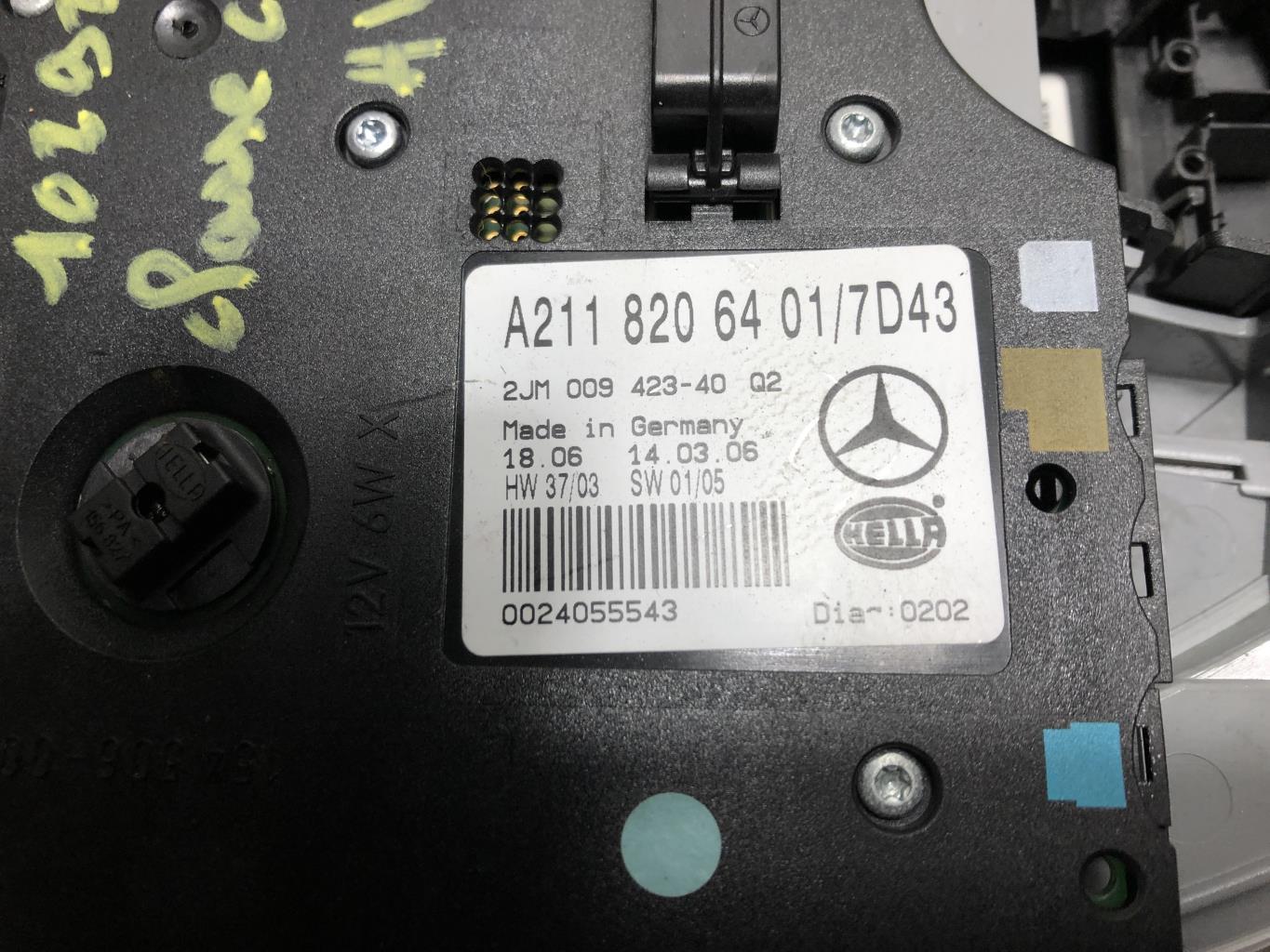 Eclairage de plafonnier MERCEDES CLASSE E 211 PHASE 1 Diesel - 1