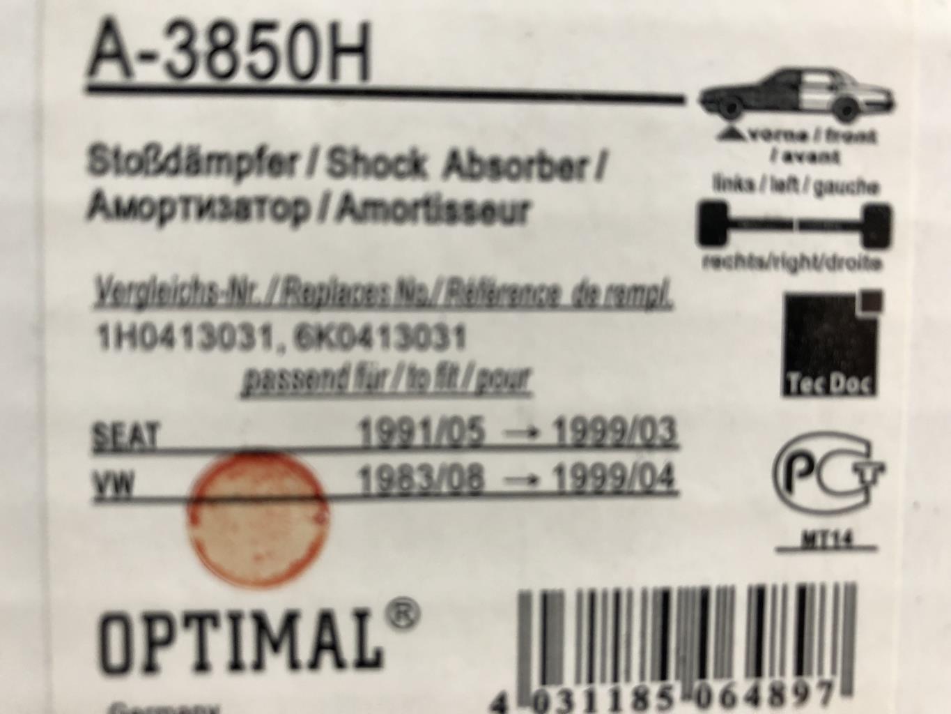 Ammortizzatori anteriori SEAT TOLEDO 1  - 1