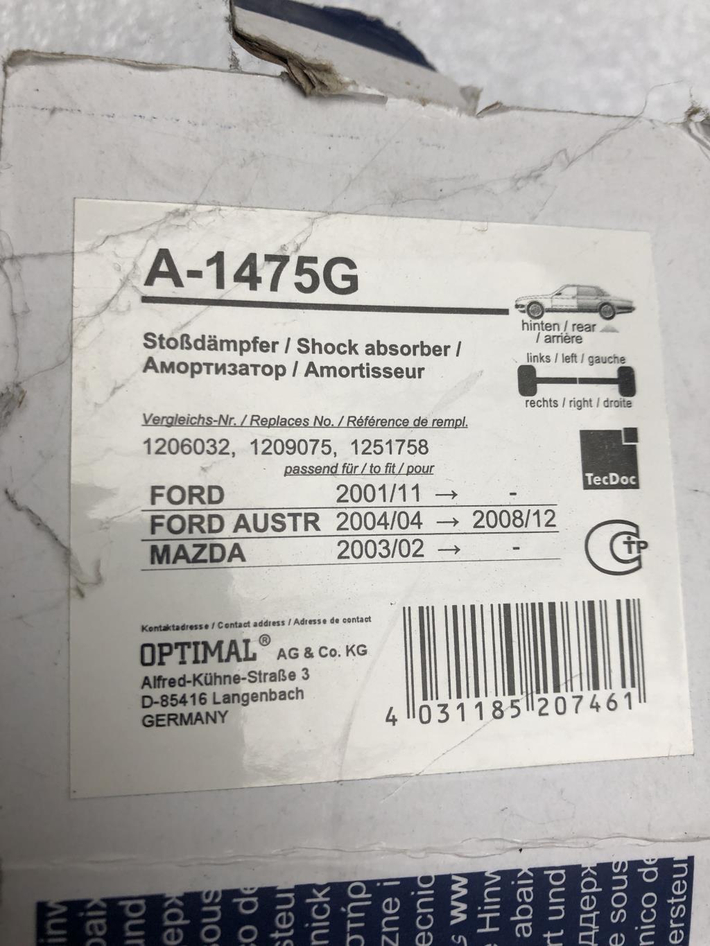 Ammortizzatori posteriori FORD FIESTA 5  - 1