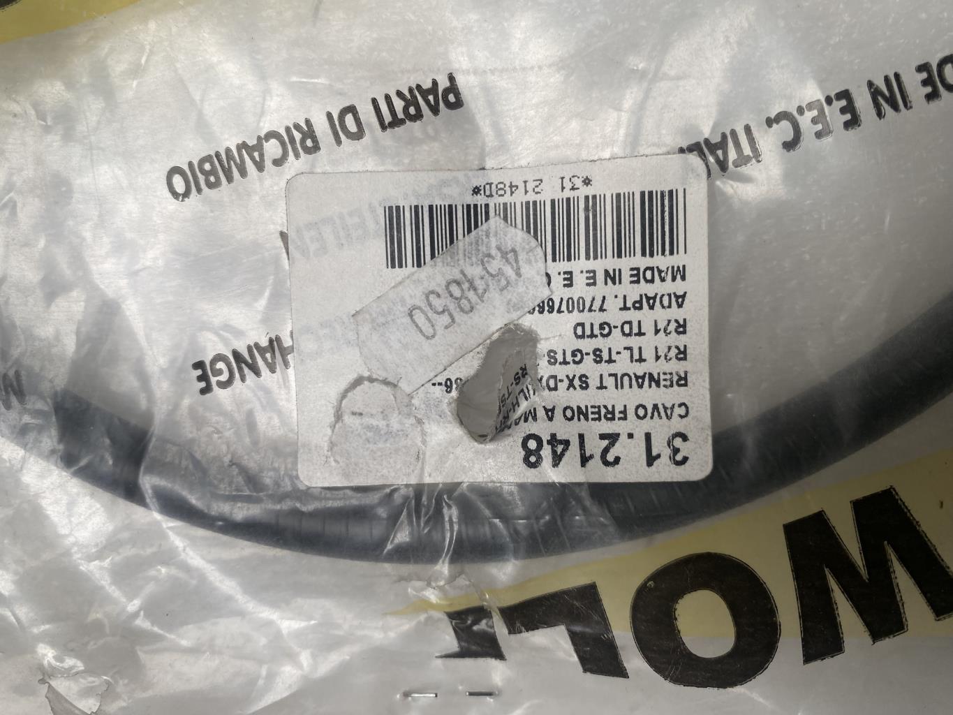 Cable de commande de frein à main RENAULT R21  - 1
