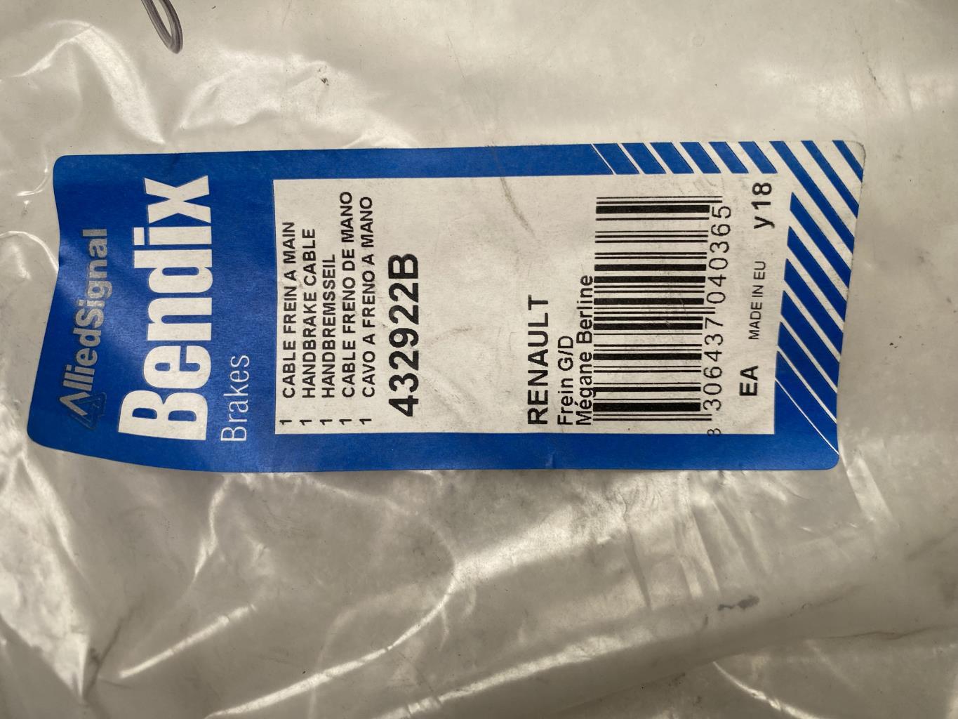 Cable de commande de frein à main RENAULT MEGANE 1  - 1