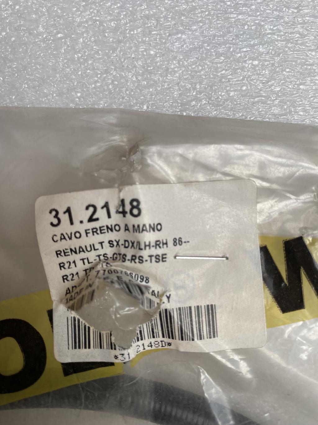 Cable de commande de frein à main RENAULT R21  - 1
