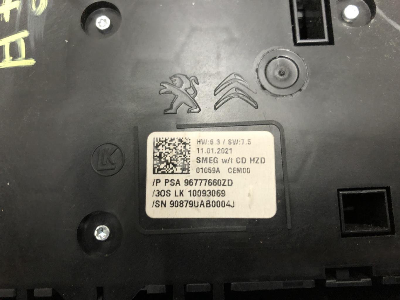 Commande autoradio PEUGEOT 308 2 PHASE 2 Diesel - 1