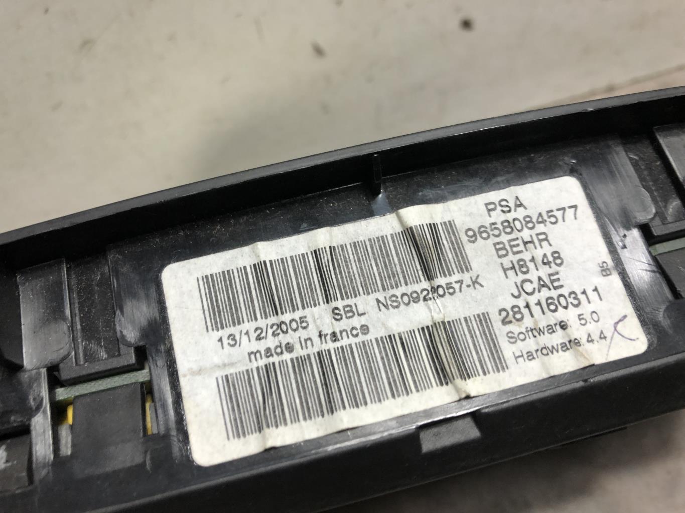 Commande chauffage CITROEN C4 1 PHASE 1 COUPE Essence - 1