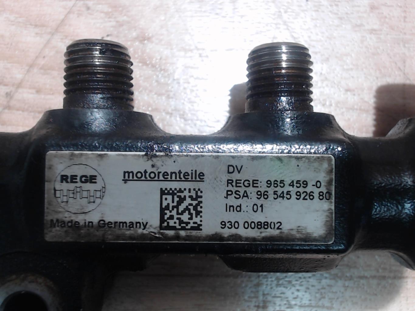 Rampe injection PEUGEOT PARTNER 2 PHASE 2 Diesel - 1