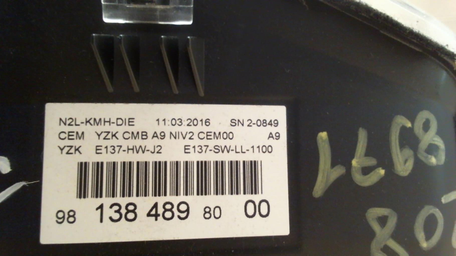 Compteur PEUGEOT 208 1 PHASE 2 Diesel - 1