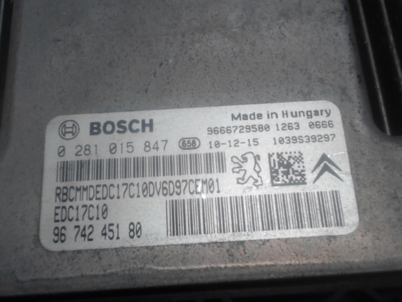 Calculateur PEUGEOT 207 PHASE 1 Diesel - 1