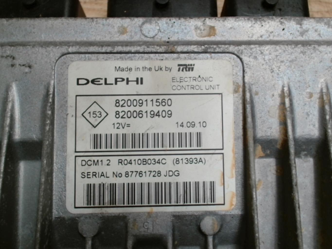 Calculateur RENAULT CLIO 3 PHASE 1 Diesel - 1