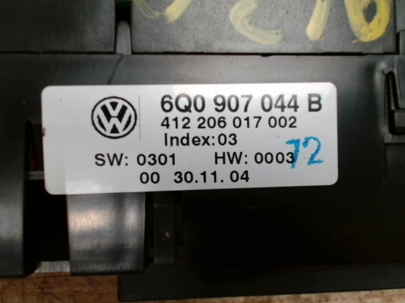 Commande chauffage VOLKSWAGEN POLO 4 PHASE 1 Diesel - 1