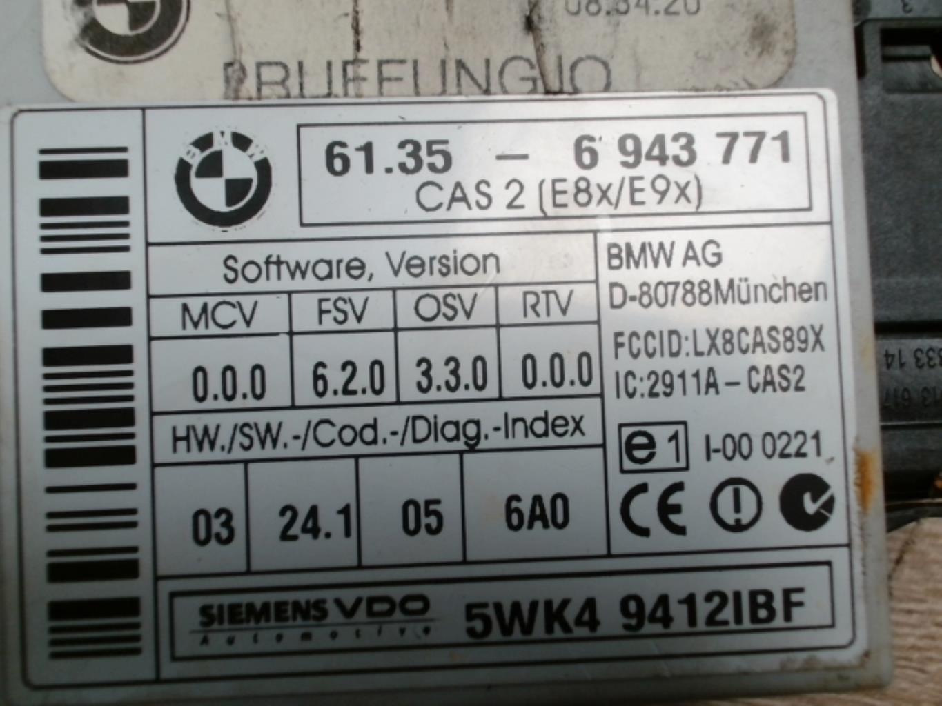 ECU start stop BMW SERIE 1 E87 PHASE 1 Diesel - 1