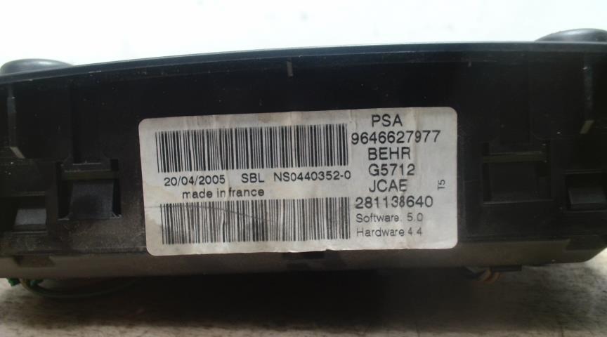 Commande chauffage PEUGEOT 307 PHASE 1 BREAK Diesel - 1