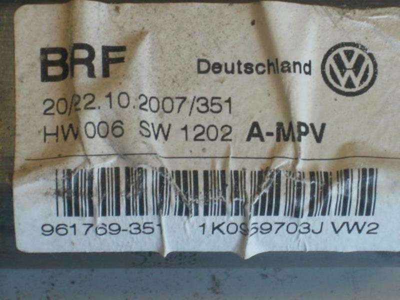 Motore alzacristalli posteriore sinistro VOLKSWAGEN TOURAN 1 PHASE 2 Diésel - 1