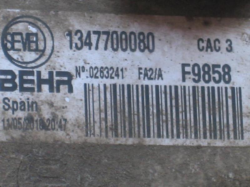 Echangeur air (Intercooler) CITROEN JUMPER 3 PHASE 1 Diesel - 1