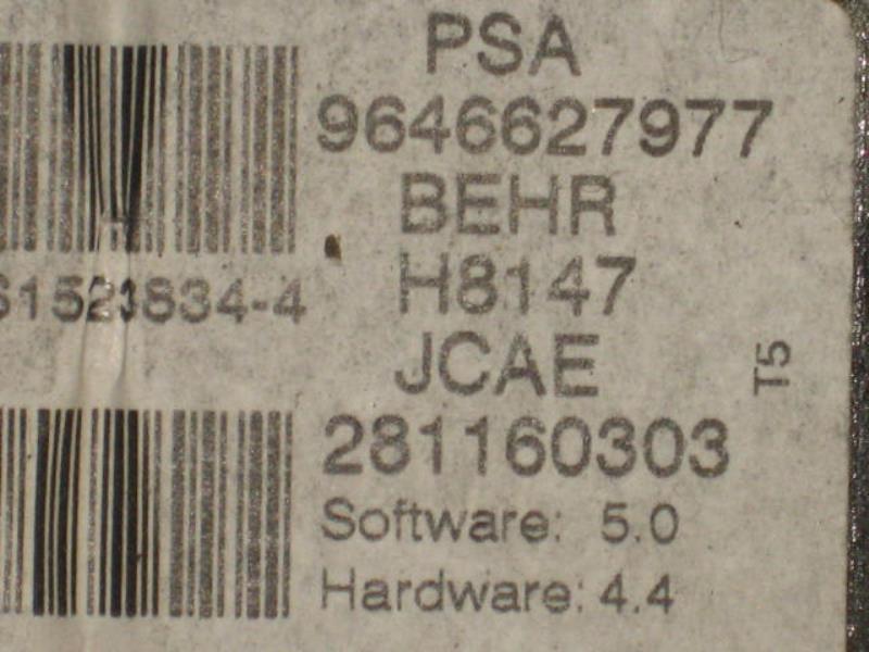 Commande chauffage PEUGEOT 307 PHASE 2 CABRIOLET Diesel - 1