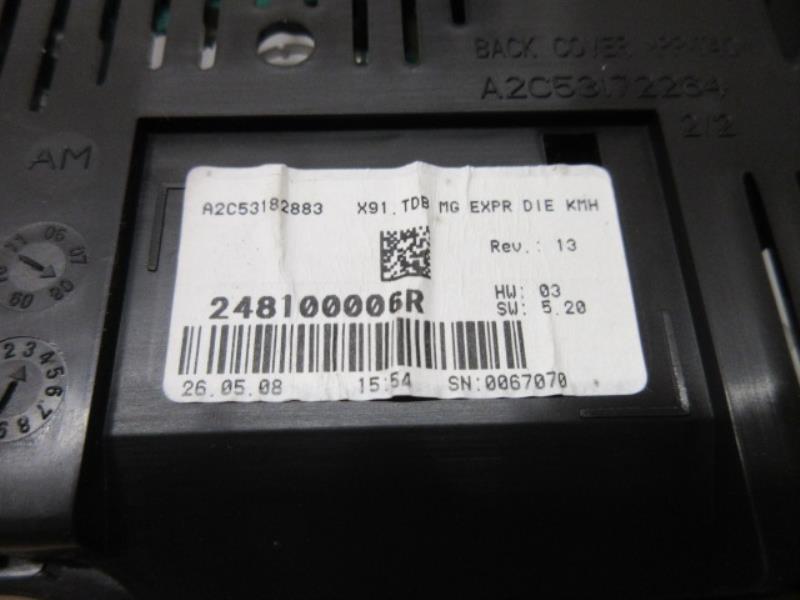 Compteur RENAULT LAGUNA 3 PHASE 1 Diesel - 1