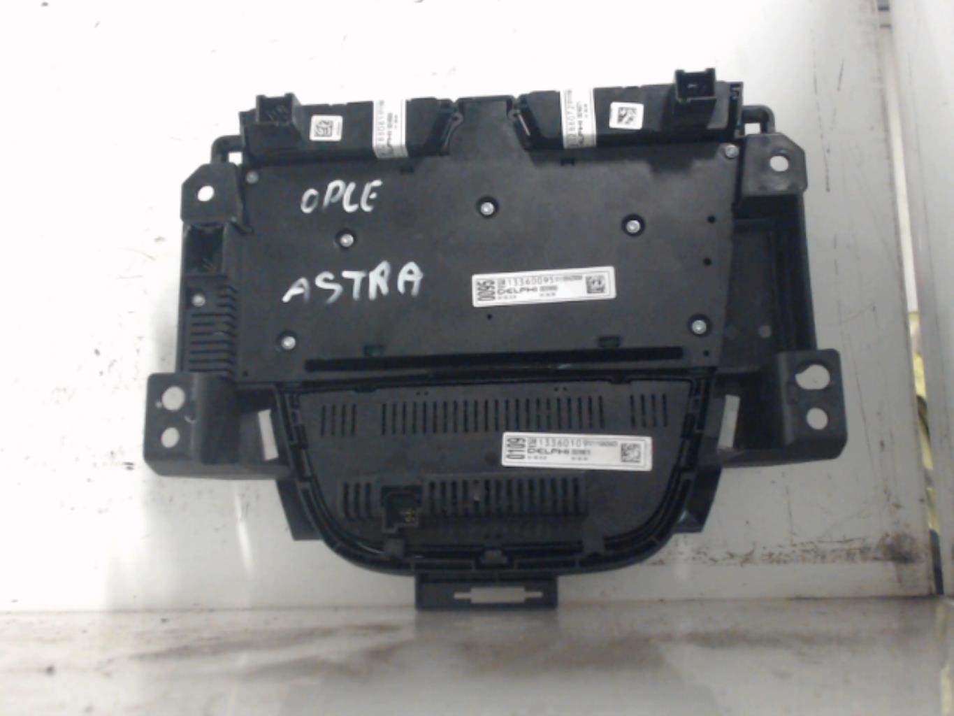 Commande chauffage OPEL ASTRA J PHASE 1  - 1