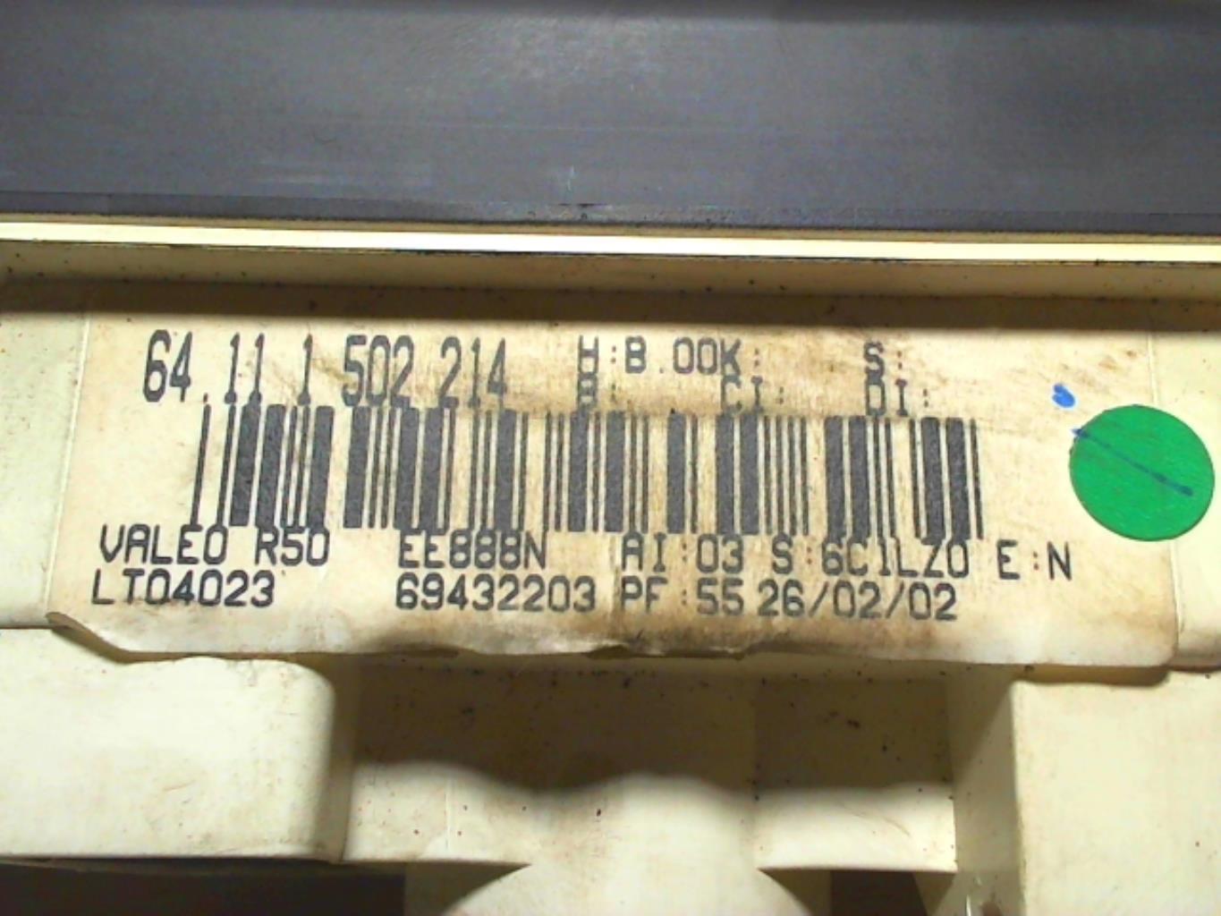 Commande chauffage MINI MINI 1 R50/R53 PHASE 1 Essence - 1