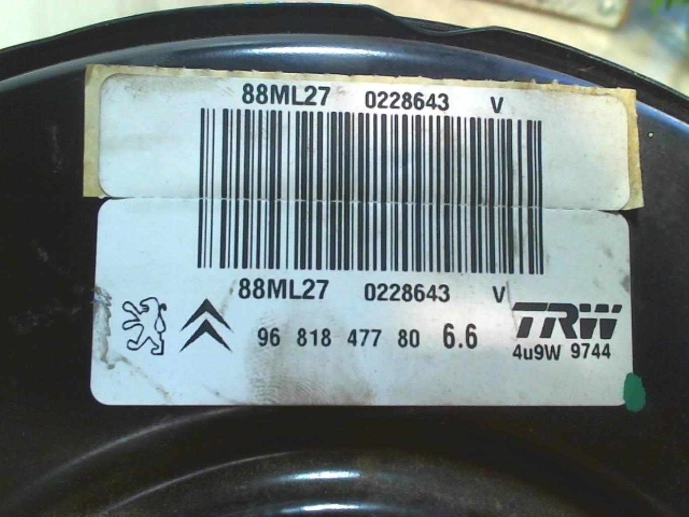 Mastervac PEUGEOT 207 Essence - 1