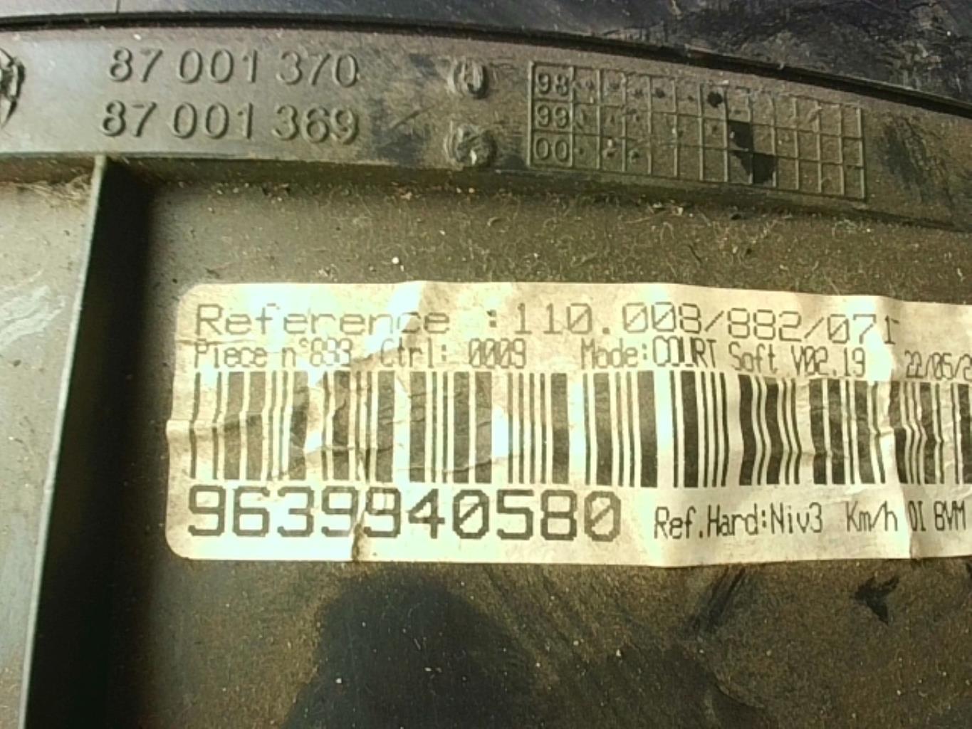 Compteur PEUGEOT 406 PHASE 2  - 1