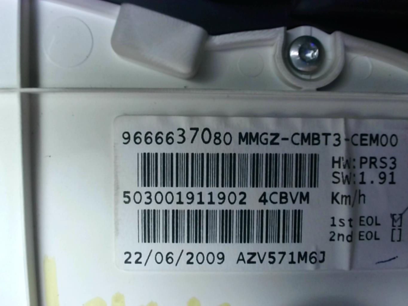 Compteur PEUGEOT 206+ Diesel - 1