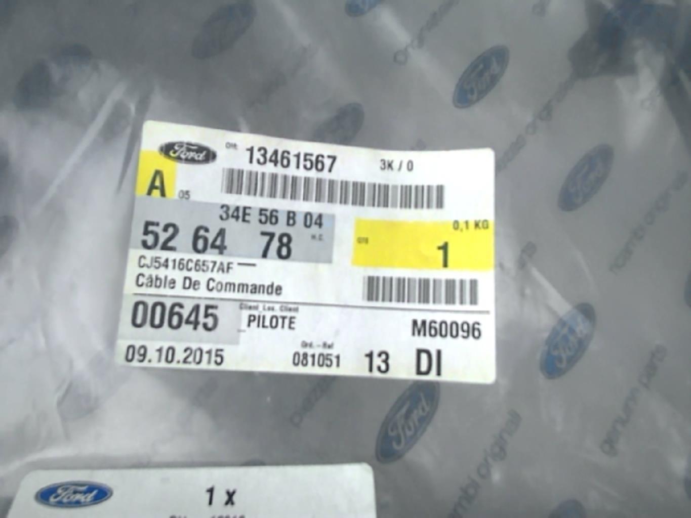Cable ouverture capot FORD KUGA 2 PHASE 1 Diesel - 1